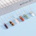 New Arrivals Healing Stones Natural Crystal Jewelry Double Crystal Point Pendant