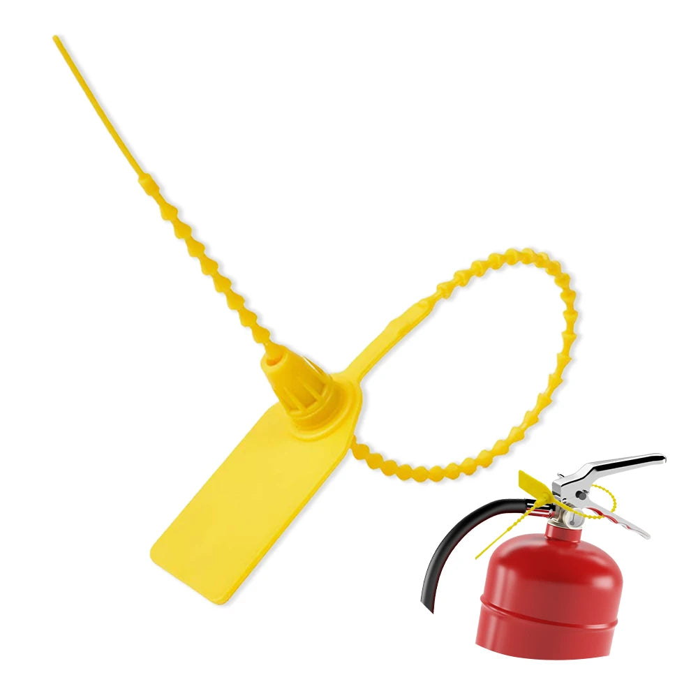 Hot Sell Anti-theft Marks Sealing Strip Serial Numbers Overall-length 250mm Plastic Seals for Fire Extinguisher Valve