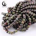 Zhe Ying 6/8/10mm Dragon Blood Jasper Stone Beads Bracelet Natural Stone Beads for Jewelry Making Dragon Blood Jasper Beads