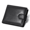 YAMO Men's Leather Money Clip Rfid Anti-Theft Brush Anti-Magnetic Short Fashion Coin Purse Buckle Wallet Factory Wholesale
