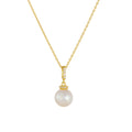 Vintage Pearls Zirconia Pendant Necklace Fine Jewelry Luxury Gold Plated 925 Sterling Silver Cute Choker Necklaces for Women