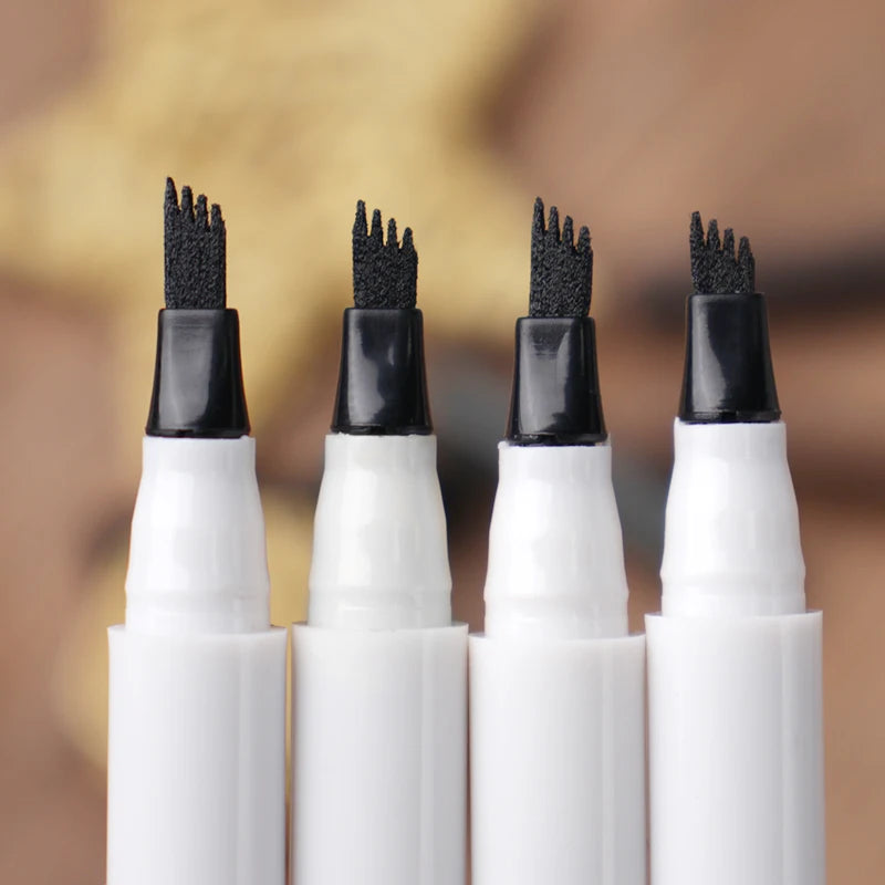 Private Label Custom Waterproof Eyebrow Pencil Makeup Long Lasting Eyebrow Enhancers Customized Vegan Thin Eyebrow Pen