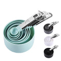 OEM ODM Manjia Stackable Cups and Spoons Nesting Measure Cups with Stainless Steel Handle for Measuring Dry Liquid Ingredients