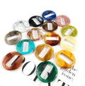 Plastic Acrylic Circular Waist Buckle 39x39mm Closed Chain with Adjustable Chain DIY Luggage Accessories