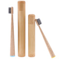 Biodegradable Wooden Bamboo Toothbrush Soft Bristles with Travel Toothbrush Case Charcoal Dental Floss Kids and Adult Toothbrush