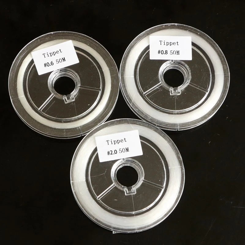 9 Feet Clear Nylon Monofilament Fly Fishing Tippet on Spool for Stream Lake River Fly Fishing