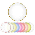 Wholesale Irregular Edge Transparent Glass Charger Plates Dinnerware with Gold Rim in Flower Shape for Wedding Parties
