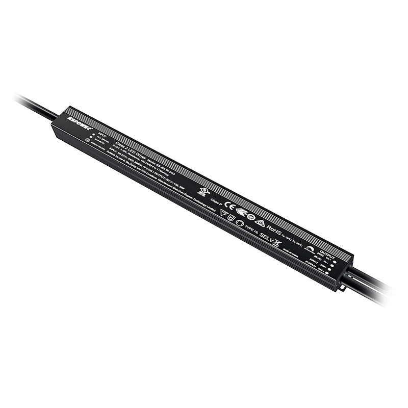 Slim 96W 24V Constant Voltage PWM Dimming LED Driver IP65/67 Rating Aluminium Case CE Certified 89% Efficiency for 100-277VAC