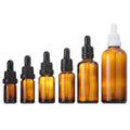 Wholesale 10ml 15ml 20ml 30ml 50ml 100ml Empty Amber Essential Oil Glass Dropper Bottle With Child-proof White Black Dropper