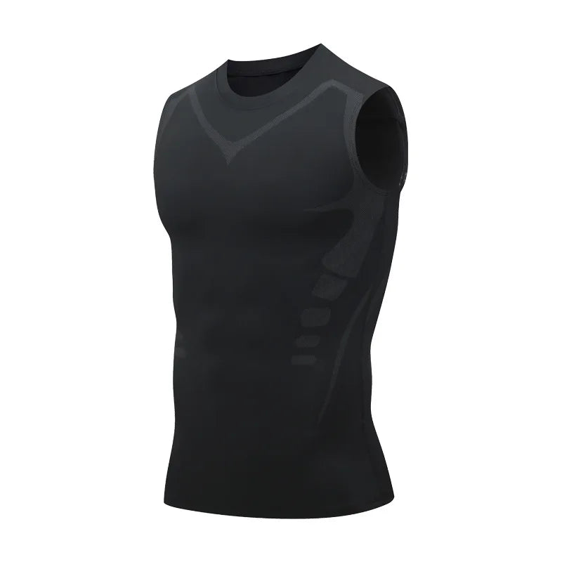 Breathable Compression Sleeveless Shirt Mens Sport Top Tank