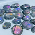 Wholesale Natural Crystal Healing Stone Crafts Purple Light Labradorite Tumbled Stone for Gifts Decoration