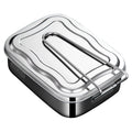 Hot Sale Outdoor 18/10 Stainless Steel Metal Lunch Box Large Capacity Camping Hiking Lunch Box