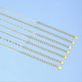 Factory Price Hypoallergenic Nickel Free Silver Plated Gold Plated Brass Chain Necklace with Extension
