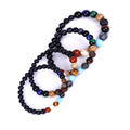 Natural Universe Gem-stone Blue Sand Solar System galaxy Planets Agate Beads Charm Bracelet Jewelry Bracelets Jewelry