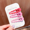 Kids Hairpin 2023 Hair Headdress Cute Waterdrop BB Clip Girl Hair Accessories