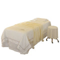 New Arrivals White Luxury Massage Bedspread Duvet Cover Bedding Sets Customized Size Logo 4pcs Beauty Bed Cover