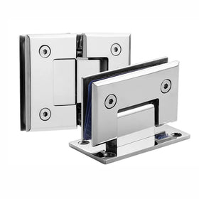 Heavy Duty 90Â° 180 Degrees Glass to Glass Wall Shower Modern Stainless Steel Door Hinge for Bathrooms Shower Door Metal Hinge