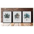 Home Decoration Print Flower 3 Panel Wall Art High Quality Canvas Best Selling Digital Printing Original Polyester Canvas 320GSM