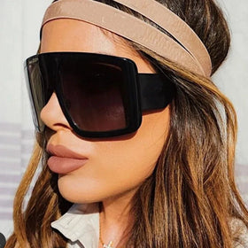 S23088 New Sunglasses Fashion Sun Glasses Lady Brand Designer Vintage Shades Gafas Oculos Oversized Sunglasses for Women
