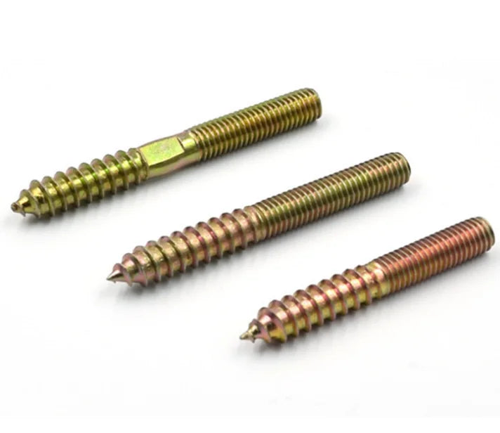 5/32 1/4 5/16 3/8 Furniture Screws Double End Threaded Hanger Bolts Self Tapping Wood Screws