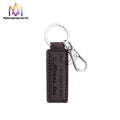 Personalized Logo Words Laser Engraving Leather Keyring Custom Keychain Leather