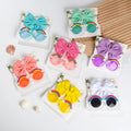 Children's Sun Lens Set Cartoon Toy rainbow Colored Sunglasses Headband Two-piece Set Sunglasses