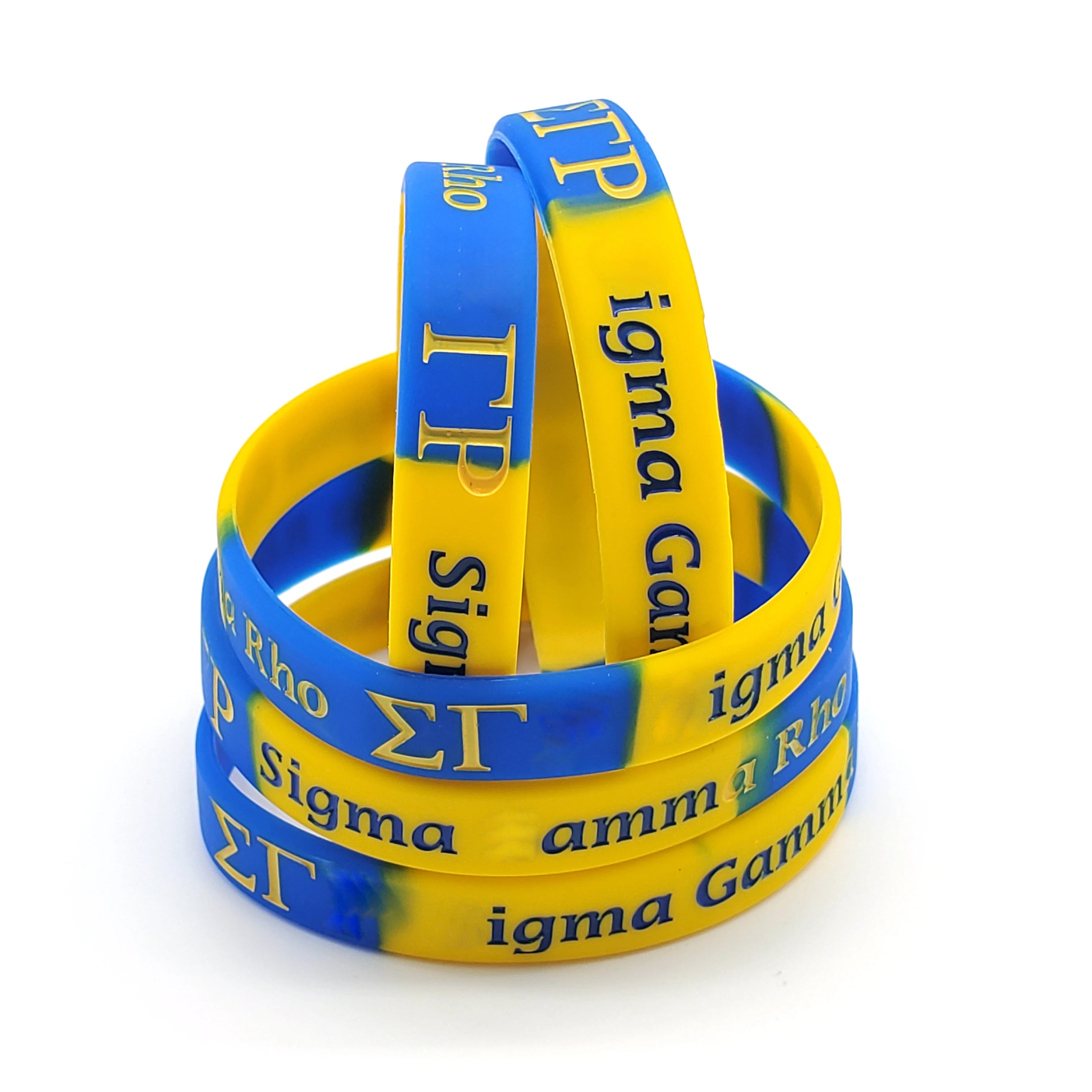 The Wristbands Factory Top Sellers 2025 Bracelet Sigma Gamma Bangle Rho Sorority Wristband Fraternity Jewelry Silicone Bracelet