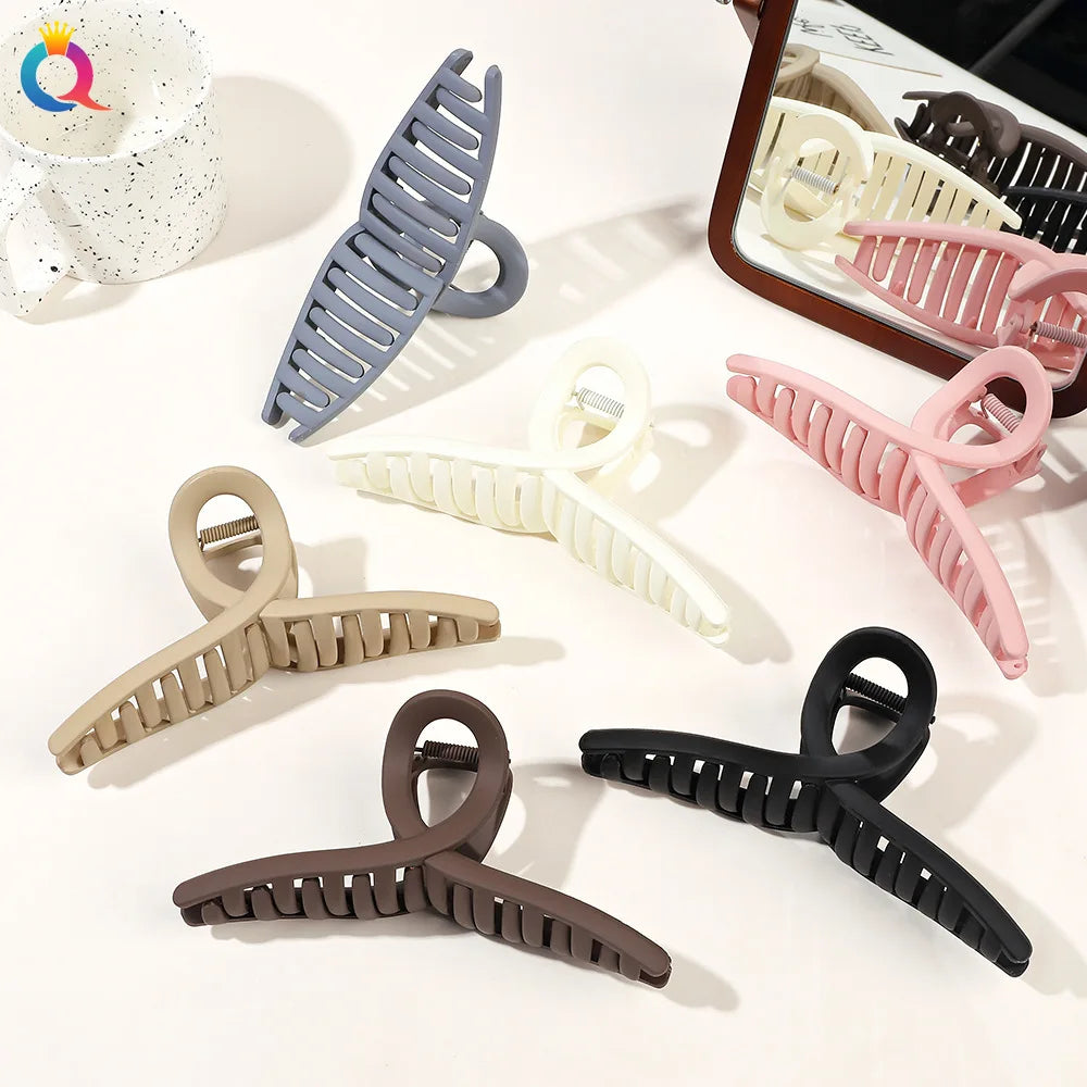 extra Large Big Size Cross Hair Claw Plastic Hair Clip Women Hair Accessories