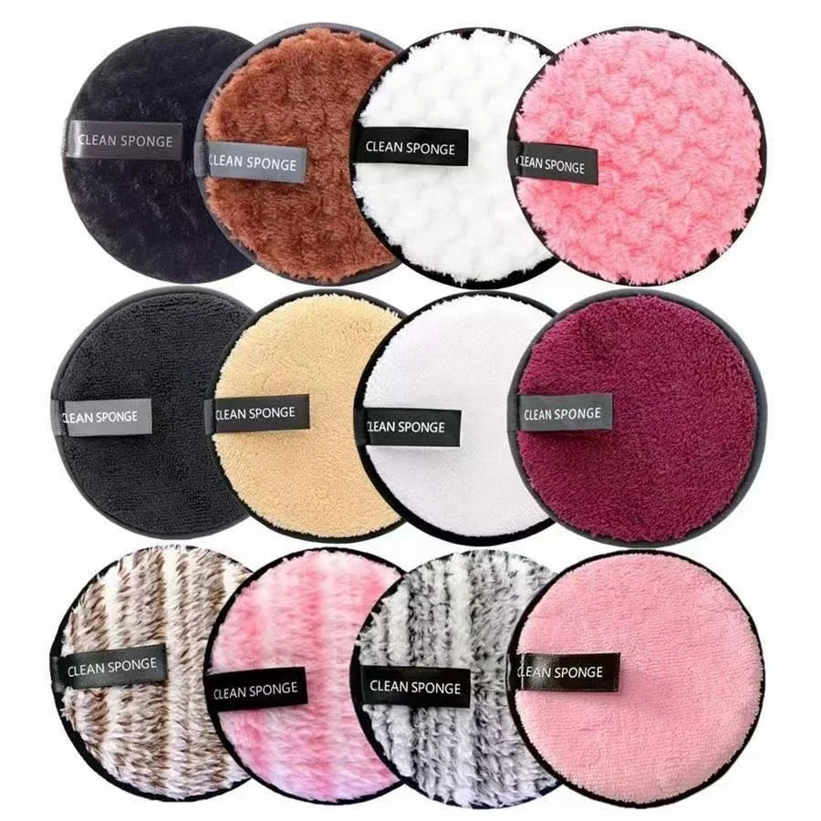 Custom Logo Eco Friendly Soft Reusable Facial Cleansing Pads Wholesale All Skin Types Makeup Remover Pads
