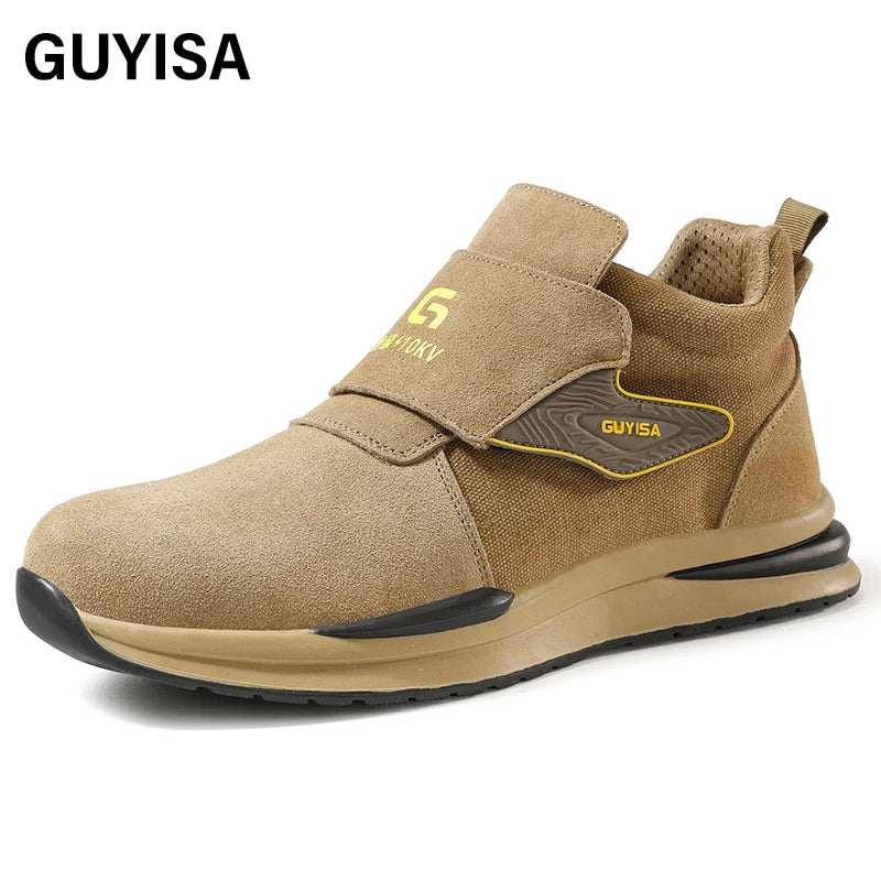 GUYISA Lightweight Men's Work Shoes for Man Insulation and Anti-smashing Safety Shoes