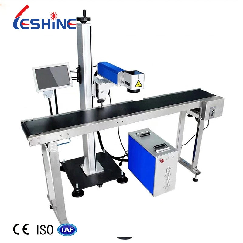 Date Printer 30W Flying Fiber CO2 Laser Marking Machine for Labels fibre laser marking machine