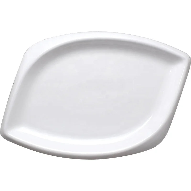Factory Wholesale Restaurant Dinnerware 12 Inch Modern Elegant Design Plastic White Melamine Dinner Plate