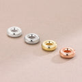 GP Spacer Rondell Ball Beads Sterling Silver 925 Beads Gold Plated Vermeil Need Custom Permanent Jewelry Chains Making Wholesale