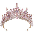 Bridal Crown Beaded Headpiece Crystal Wedding Dress Accessories Princess Birthday Wedding Crown Hair Accessories