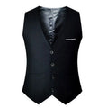 Men's Polka Dot V Collar Vest With Tie Cufflinks Kerchief Included Christmas Gifts