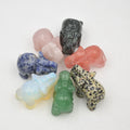 Huiying Wholesale Natural Polished Gemstone Opal Elephant Hand-carved Crystal Crafts For Gift