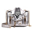 Designer square Jacket Shape Handbag Purse Function Korean Chains Bag Pu Leather Girls Crossbody Bag