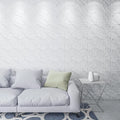 High Quality Modern Design Home Interior Decorative Pvc 3d White Wave Wall Panels