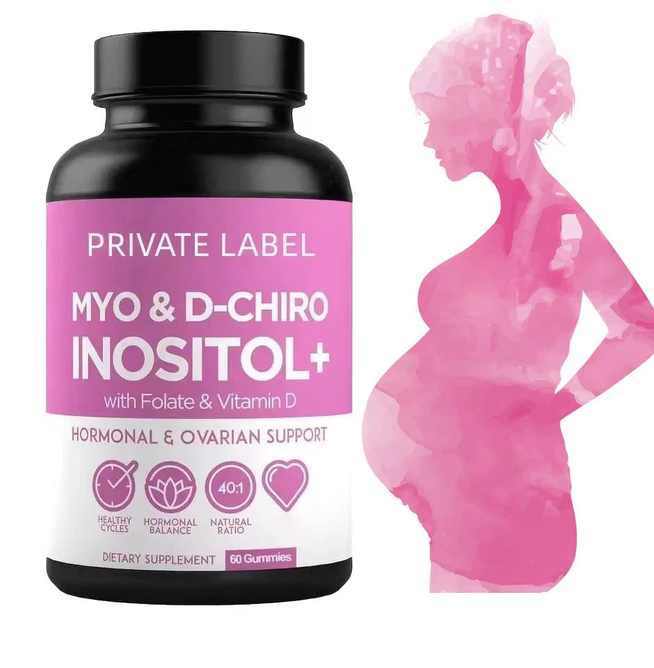 Aeglewell Private Label Myo Inositol Capsules Women Support Folate Vitamin D Women Myo D-Chiro Inositol Capsule