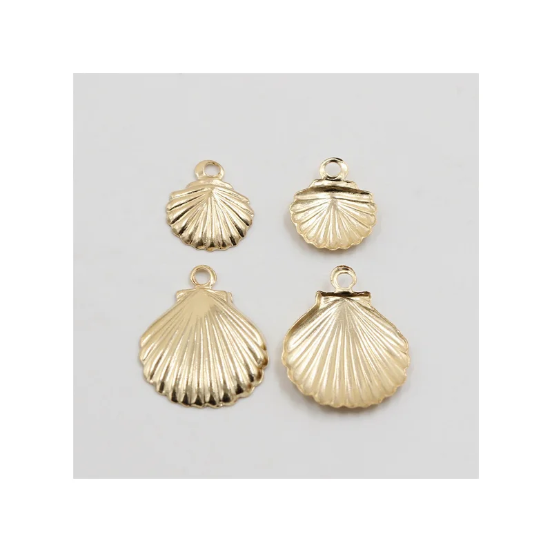 GP US 14K Gold Filled Starfish Shell Charms for Permanent Jewelry Chains Making 14KGF Starfish Shell Charms Wholesale