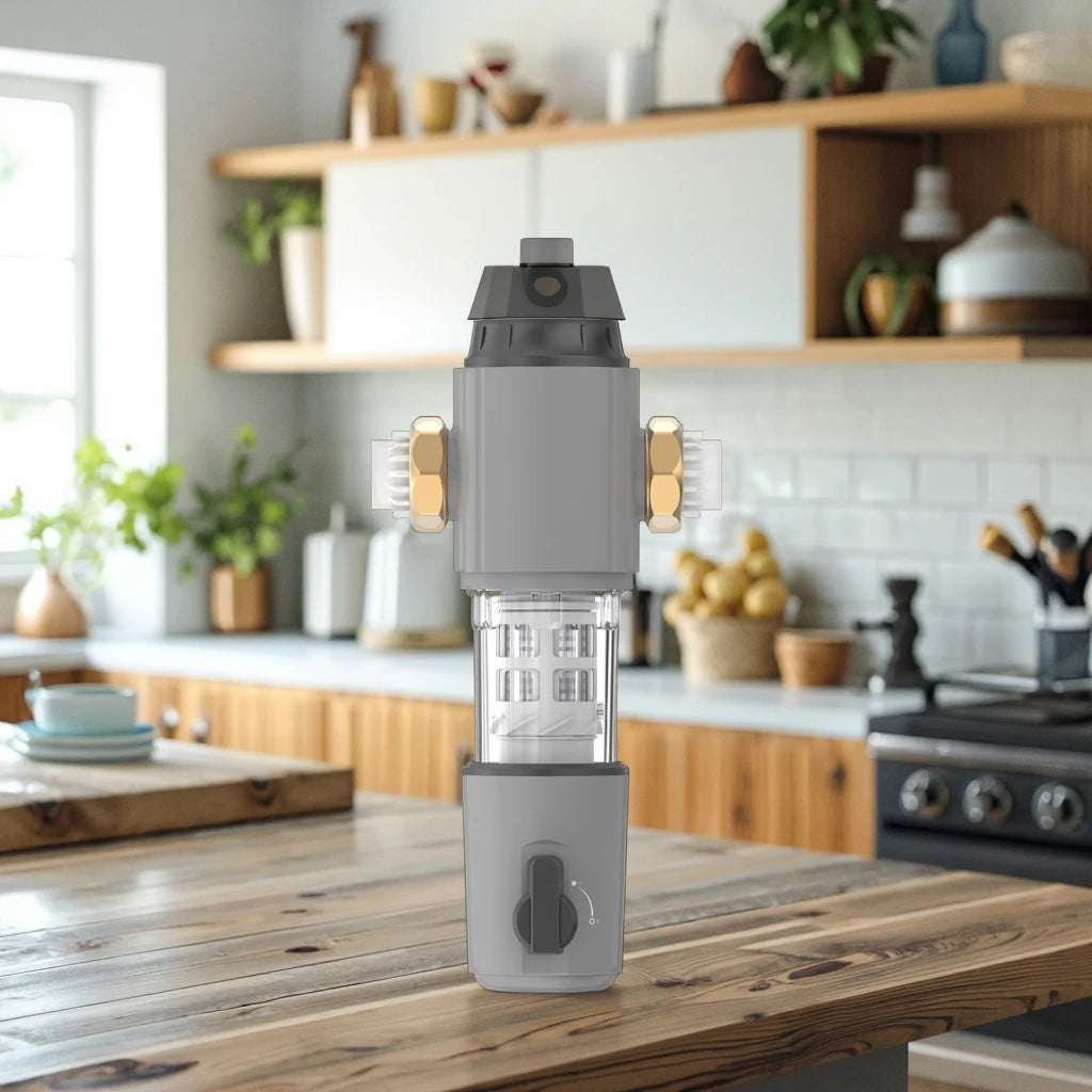 Automatic Backwash Pre Filter for Whole House Reusable SS Screen Traps Sediment Extends Life of Water-Based Appliances