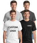 Evertop Men's Knitted T-Shirt OEM Pattern DTG Printed Plus Size Big Tall Oversized Blank Short Plus Size Camisa Blanca