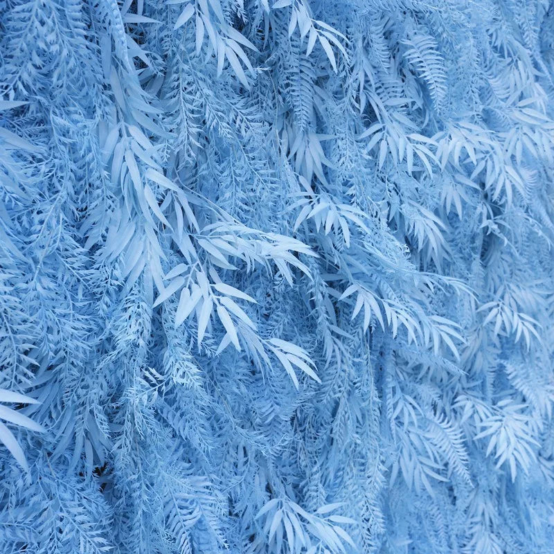 Artificial Blue Flower Leaves Wall for Wedding Decoration Flower Wall Cloth Base