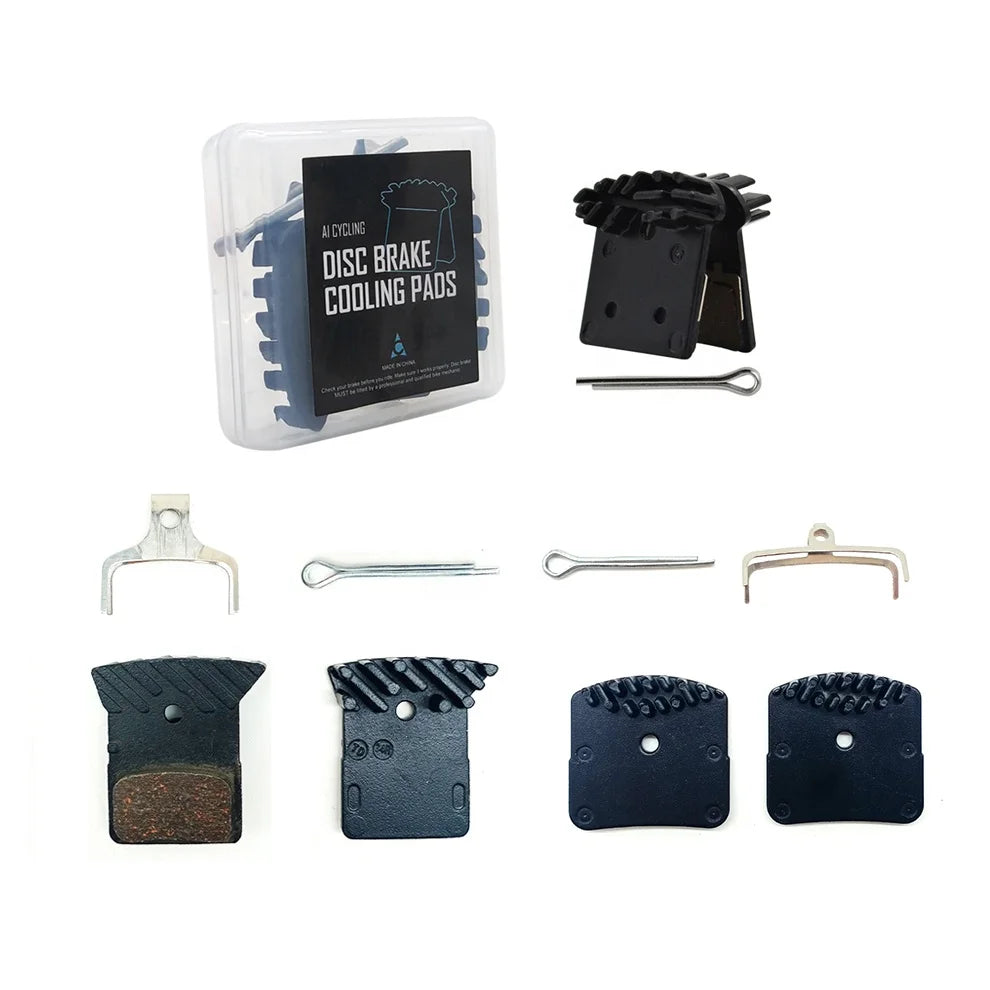 Bicycle Hydraulic Metallic Disc Brake Pads Cooling MTB Brake Pad for Shimano Mountain Bike XTR XT SLX