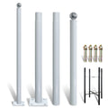 Parking Lot Street Light Pole Heavy Duty Galvanized Outdoor Light Post Factory Manufacture Customizable Combination Light Pole