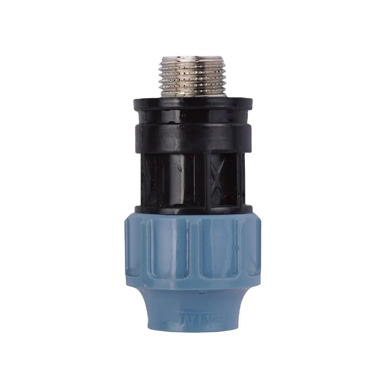 Pipe Fitting PN16 HDPE Male Adaptor With Brass Threaded Insert
