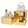 Factory Customization 3 Pcs Gold Food Risers Party Acrylic Risers Display Stands for Jewelry Bag Cosmetics Catering Dessert MegaBDM