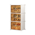 Simple Easy Assemble Extendable Convertible PET Modern Living Room Shoe Cabinet Door Magnetic Suction Style High-end Home
