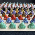Bulk Wholesale Natural Feng Shui Folk Crafts Crystal Carving Mixed Crystal Buddha for Decoration