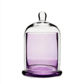 Customize Latas Para Velas Elegant Heat Resistant Transparent Small Dome Bell Shape Cloche Candle Jar Glass Vessels